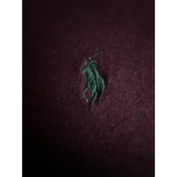 Polo Ralph Lauren Sweater Mens XXL 1/4 Zip Pullover‎ Jacket Burgundy #P13-1 - Picture 3 of 10